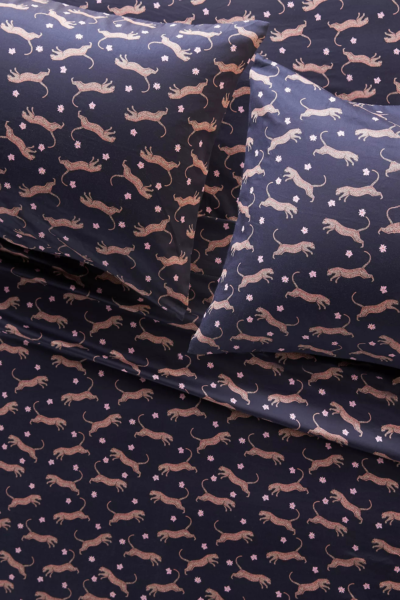 Maeve Organic Sateen Printed Sheet Set | Anthropologie (US)