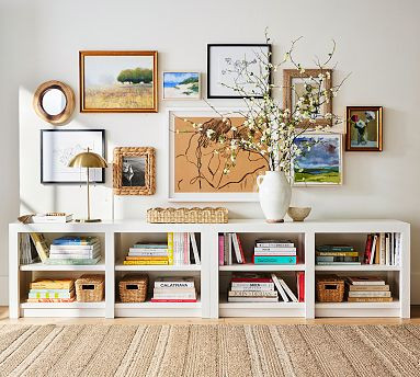 Dillon Long Low Console Bookcase (116") | Pottery Barn (US)