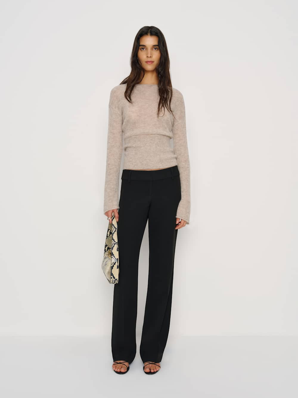 Soren Sheer Alpaca Sweater Top | Reformation (Global)