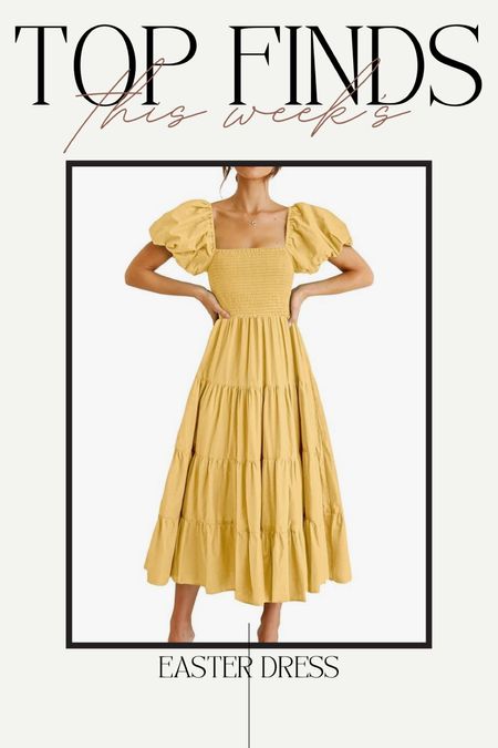 Spring dress, Easter, dress, Mother’s Day, dress, church, outfit, idea, yellow dress

#LTKstyletip #LTKSeasonal #LTKfindsunder100