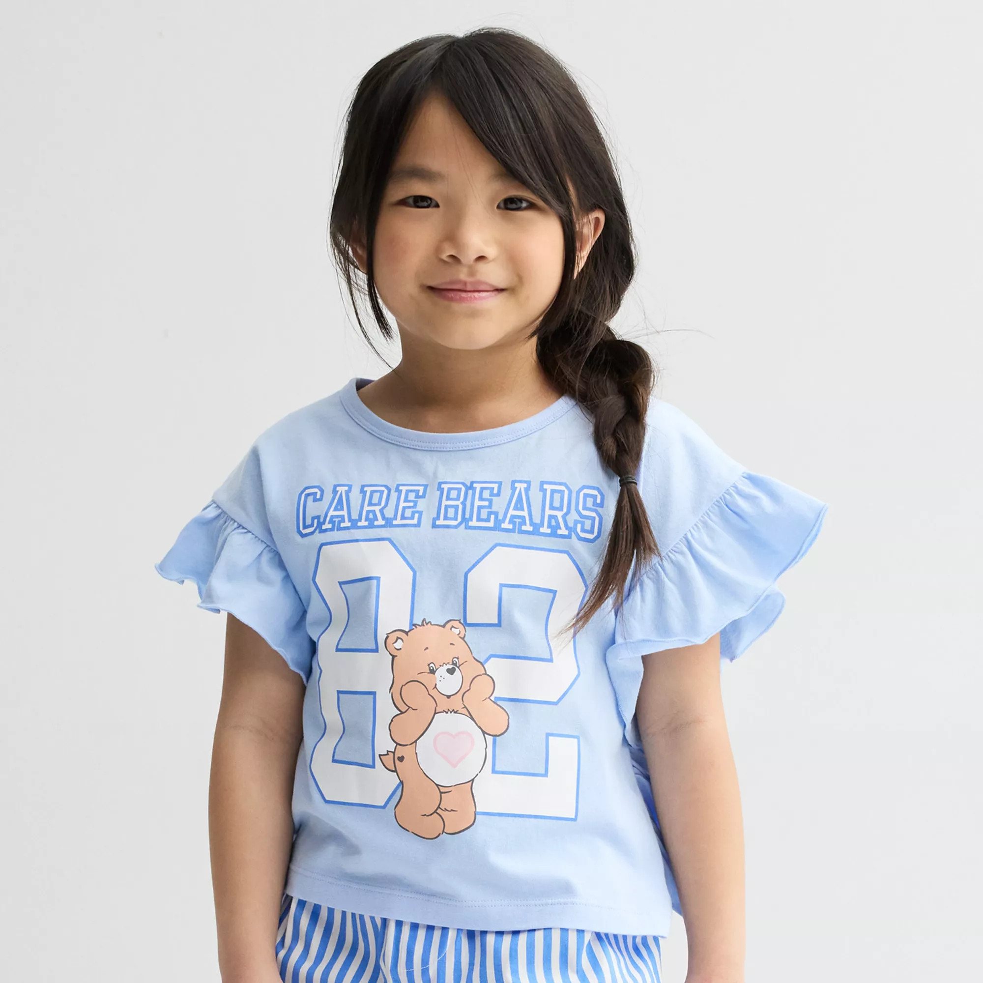 Girls 4-8 Grayson Threads Kids The Label Care Bears Ruffle Sleeve Graphic Tee | Kohl's