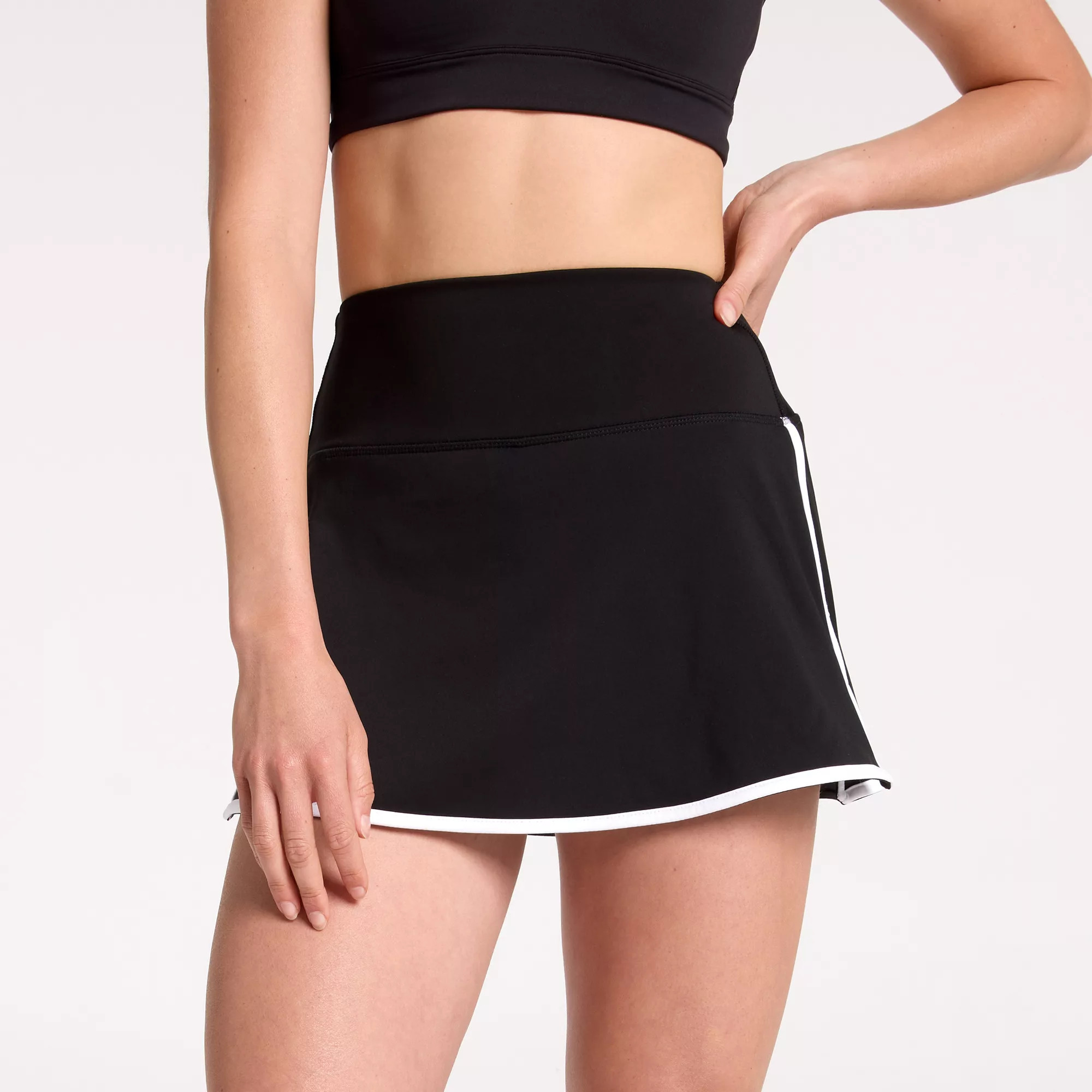 DSG Women's Activate Skort, Large, Pure Black Piped | DICK'S Sporting Goods