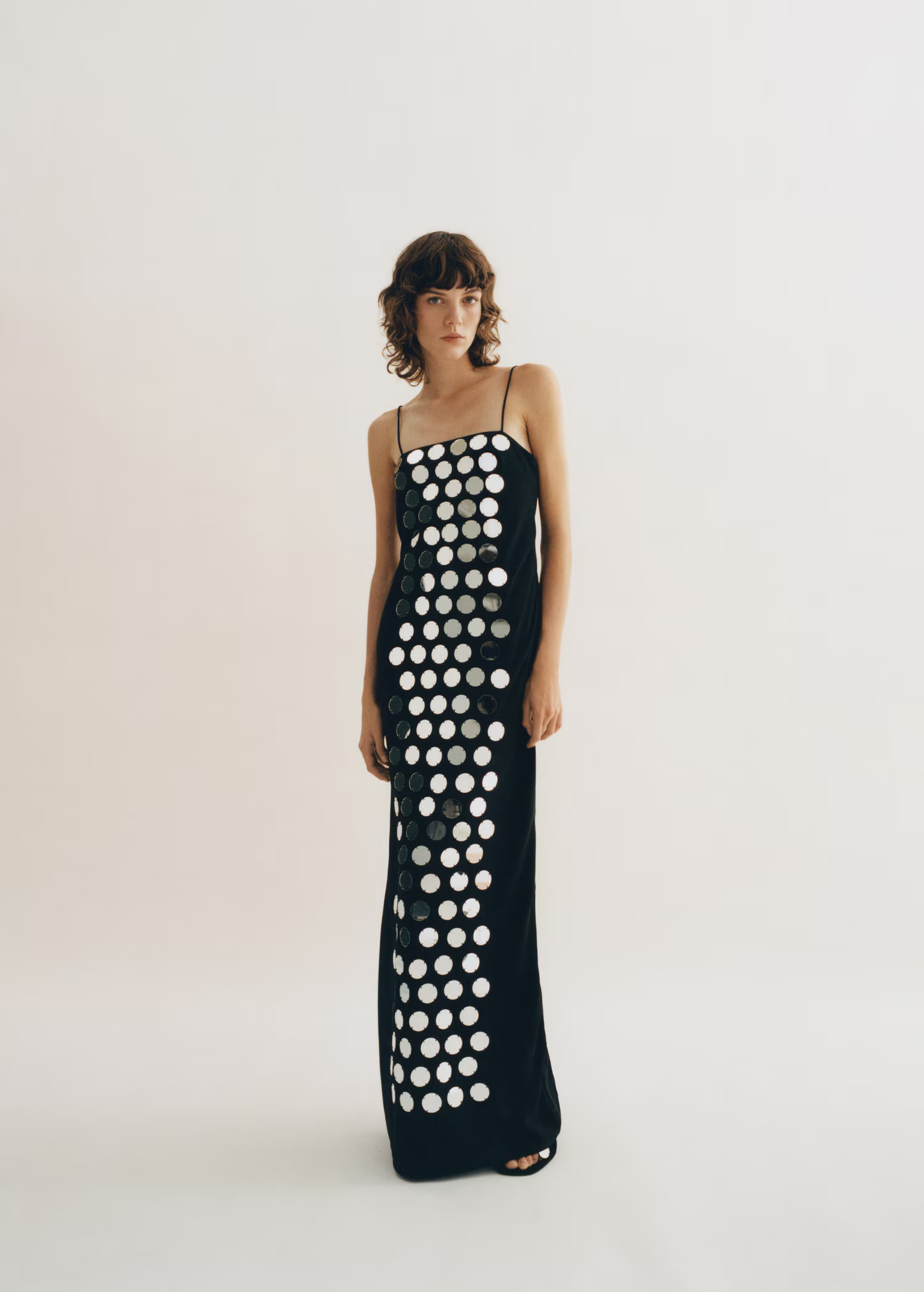 Dress with mirrors and back opening - Women | MANGO United Kingdom | MANGO (UK)