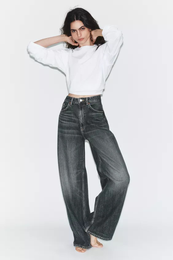 JEANS TRF EXTRA WIDE LEG HOCH | Zara DE