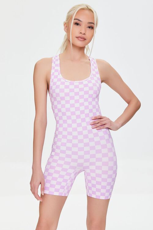 Checkered Print Cutout Romper | Forever 21 (US)