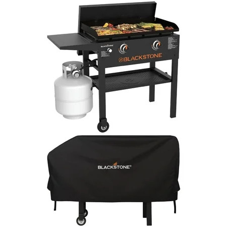 Blackstone Original 2-Burner 28" Propane Omnivore Griddle with Hard Cover and Protective Soft Cover | Walmart (US)