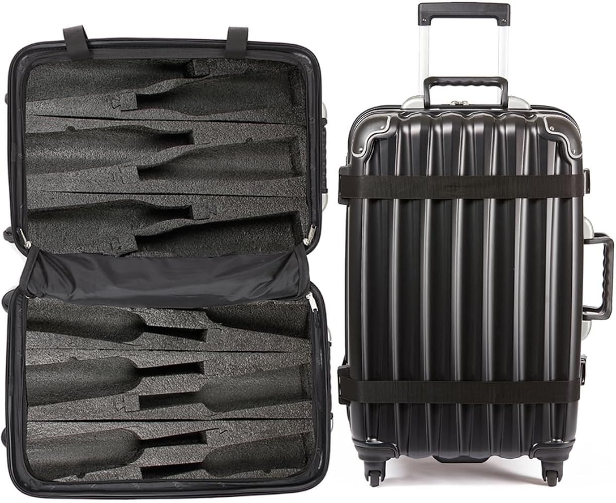VinGardeValise® The Original Wine Suitcase – 12-Bottle Travel Luggage, TSA-Approved, Durable H... | Amazon (US)