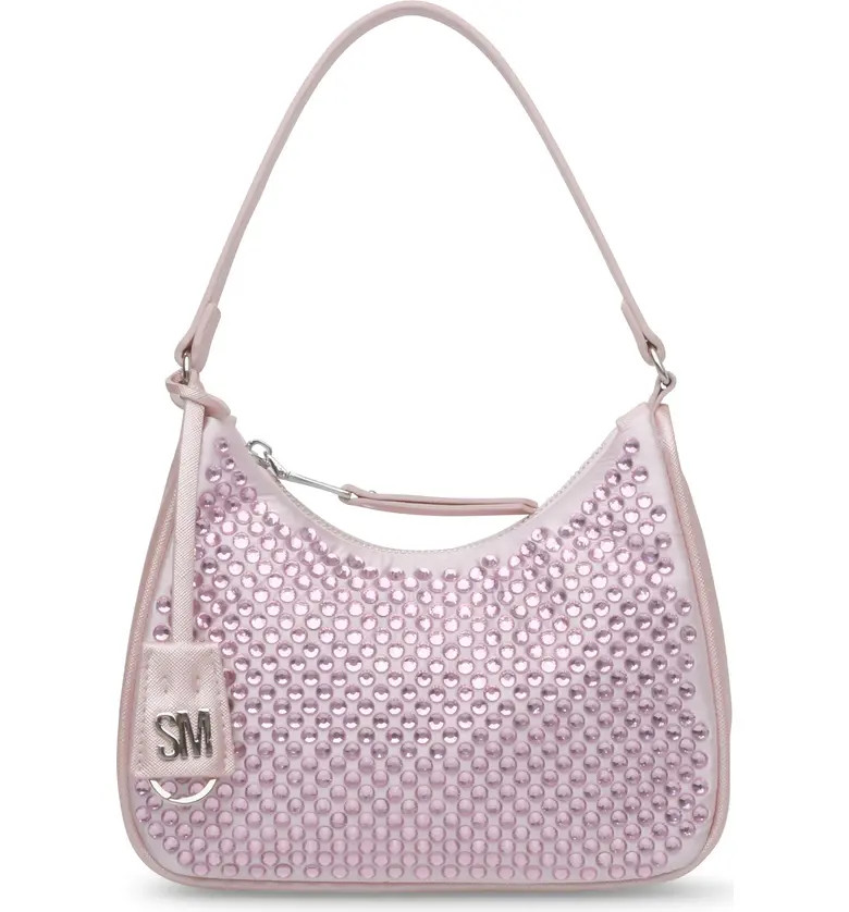 Steve Madden Darling Rhinestone Faux Leather Shoulder Bag | Nordstrom | Nordstrom