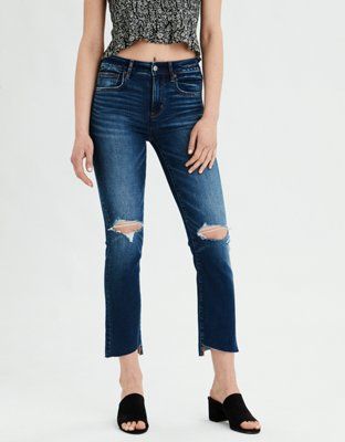High-Waisted Crop Flare Jean | American Eagle Outfitters (US & CA)