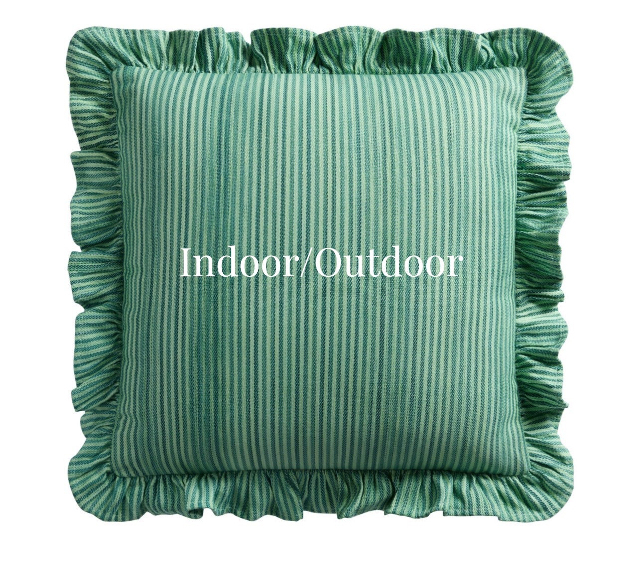 Indoor/outdoor striped and ruffled pillows 

#LTKHome #LTKSeasonal