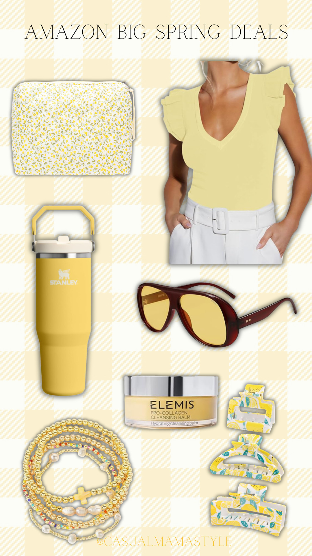 Spring meet butter yellow. I love this color for the fresh beginnings of a new season. @Amazon Big Spring Deals has so many perfect spring finds from outfits to accessories to home accents and beauty. 
#ad #founditonamazon . Grab your favorites now.  

 

#LTKselfcare #LTKU #LTKSaleAlert