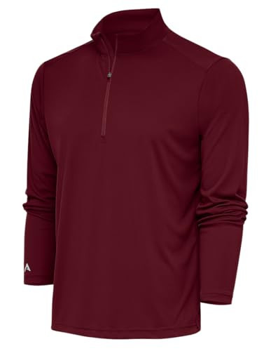 Antigua Tribute Quarter Zip Pullover, Maroon, 2X | Amazon (US)