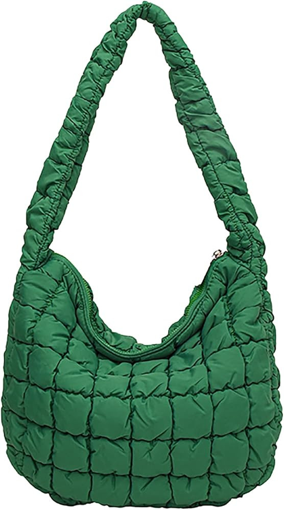Quilted Tote Bag for Women Puffer Bag Lightweight Padding Shoulder Bag Hobo Bag Satchel Handbag C... | Amazon (US)