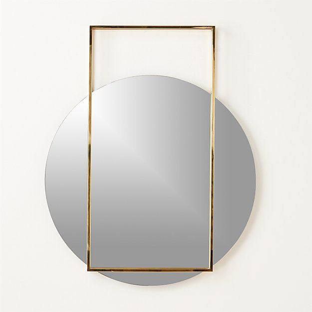Pendulum Gold Wall Mirror + Reviews | CB2 | CB2
