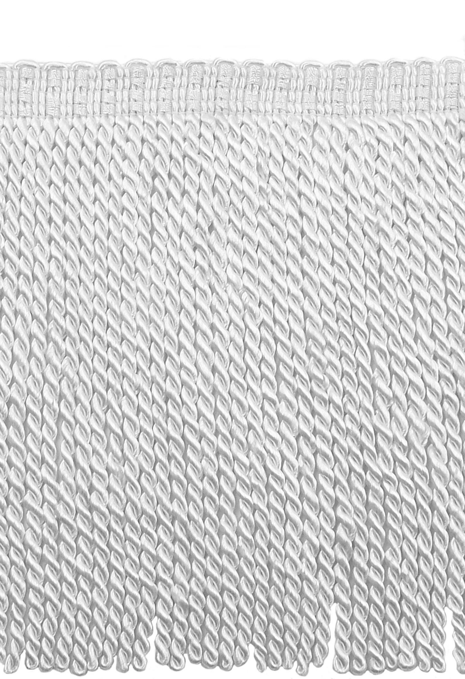 9" (22.5cm) Long Traditional Bullion Fringe Trim (Style# BFS9), Pure White #A1 (Bright White) Sol... | Etsy (Global)