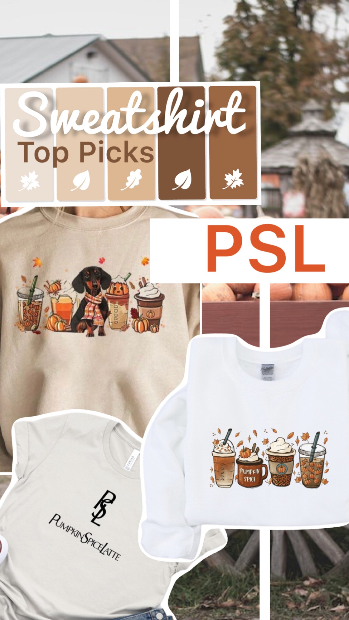Pumpkin spice sweatshirts 
Fall sweatshirts 
Fall style 

#LTKU #LTKHalloween #LTKSeasonal