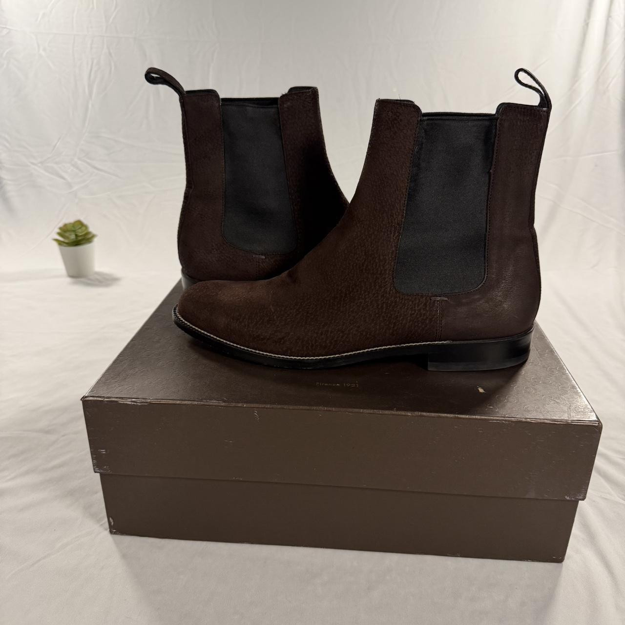 Gucci Men's Chelsea Boots - Brown - US 10.5 | Depop US
