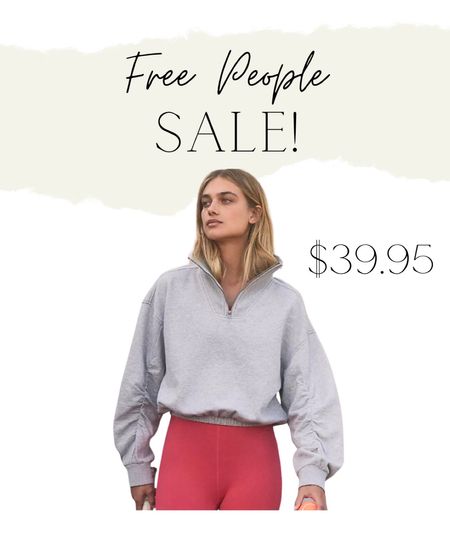 🚨SALE ALERT🚨 on this super cute cropped Free People sweater! 😍 #ltksale #ltksalealert #freepeople #sweater 

#LTKfitness #LTKsalealert