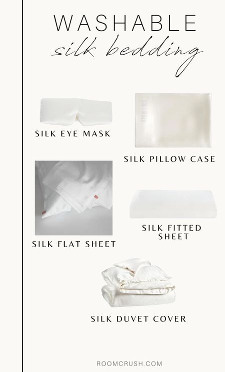 Rounded up some of my favorite washable silk bedding finds! From silk pillow cases to silk bed sheets, favorite silk bedding finds, luxury bedding finds

#LTKFind #LTKhome