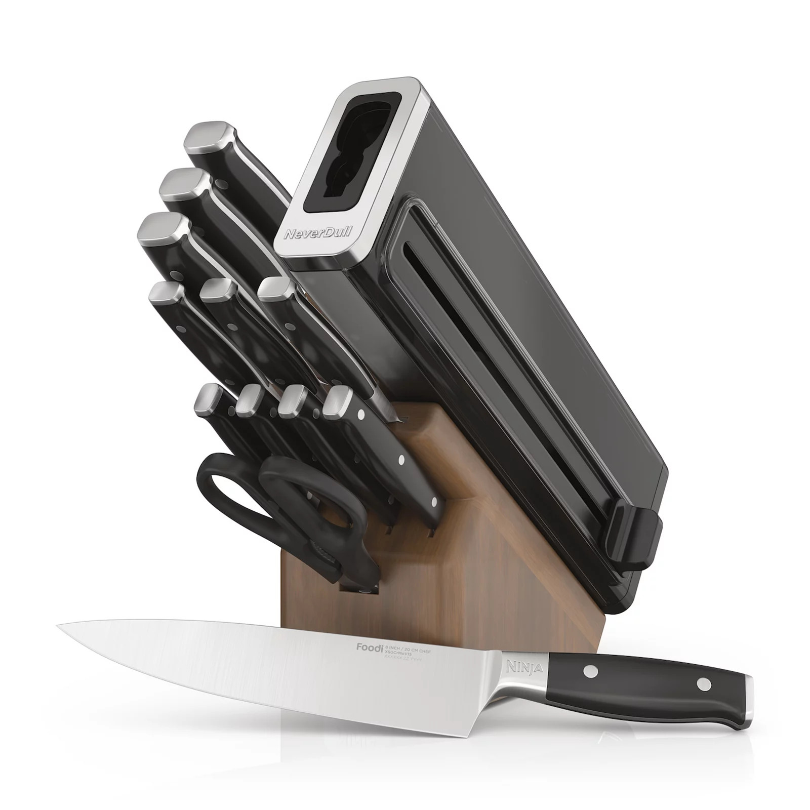 Ninja Foodi NeverDull Premium 13-pc. Wood Series Knife System with Built-in Sharpener, Multi | Kohl's