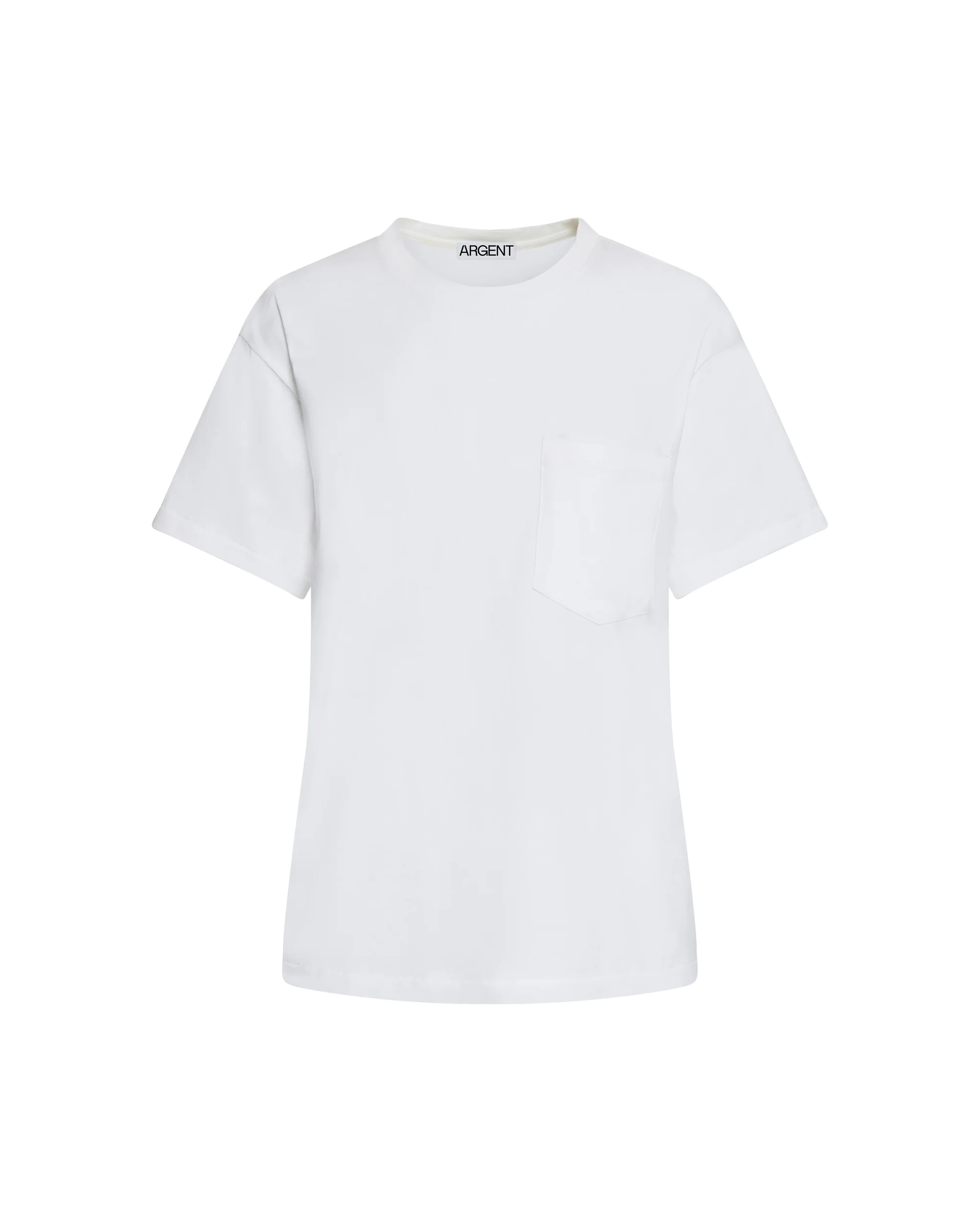 Argent: Oversized Pocket Tee in Cotton Jersey | Women's Tops | Argent | Argent