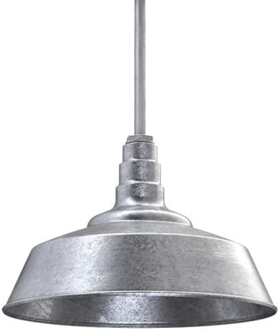 Steel Lighting Co. Manhattan Warehouse Light | Ceiling Mounted Pendant | 20 inch Dome | 12 inch S... | Amazon (US)