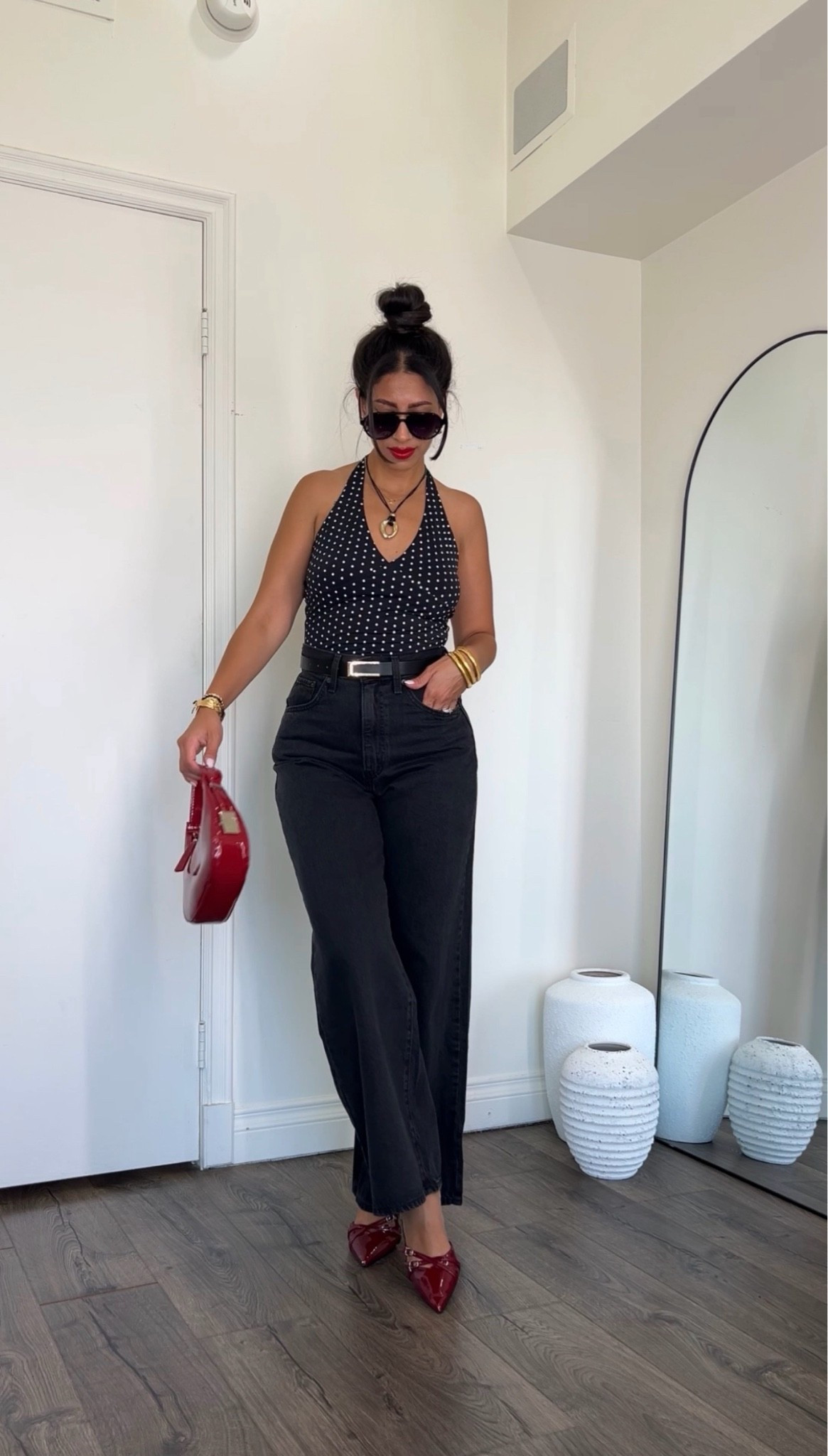 Polka dot everything! Love this look for summer date night

#LTKootd #LTKMidsize #LTKSeasonal