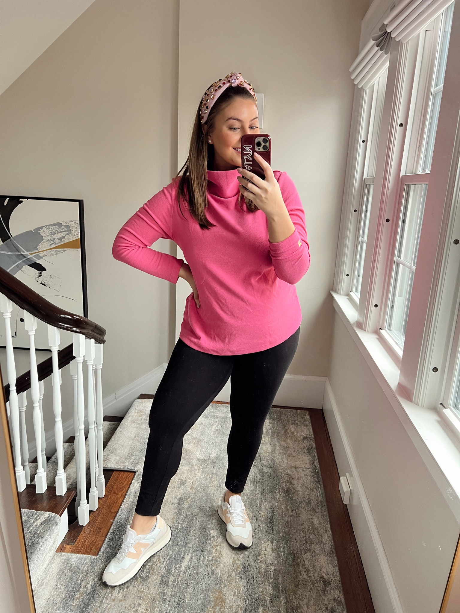 Wearing XXL in top and L in leggings 

#LTKcurves #LTKstyletip #LTKunder100