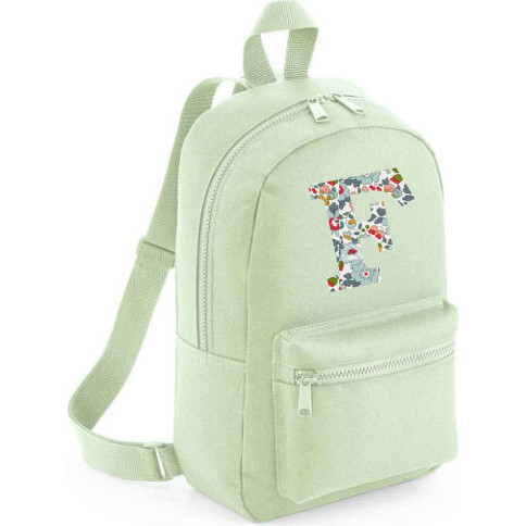 Liberty Of London Personalised Mini Backpack, Light Green | Maisonette
