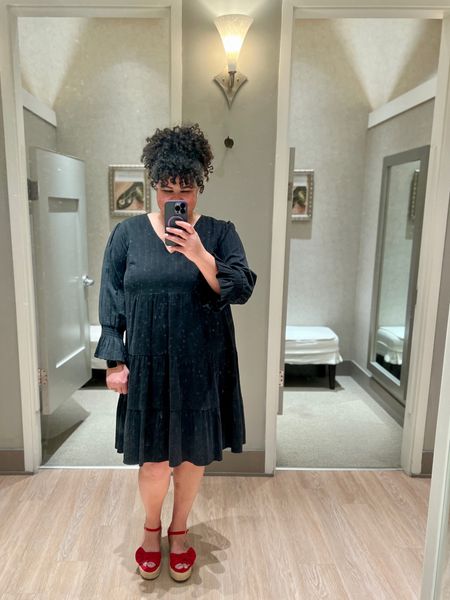 How darling is this little black dress with the smocked sleeves?

It’s on sale and extra 30% off right now, bring it down to $55.99!

I’m wearing a 2X in this picture. The XL works too.

#LTKsalealert #LTKover40 #LTKmidsize