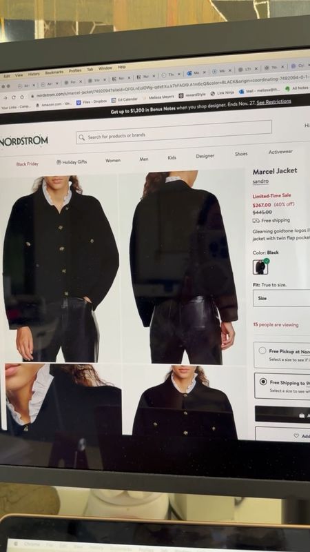 Glow Girl bestselling jacket! Buying this jacket myself! Love the gold button details. ✨

#blackfriday #nordstromsale #sandro #fallfashion 

#LTKsalealert #LTKGiftGuide #LTKCyberWeek