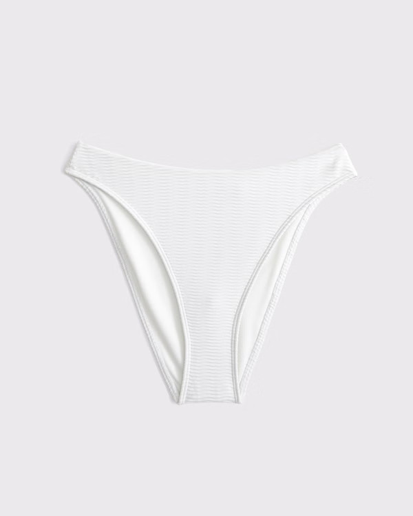 Women's Mid Rise High-Leg Moderate Bottom | Women's Swimwear | Abercrombie.com | Abercrombie & Fitch (US)