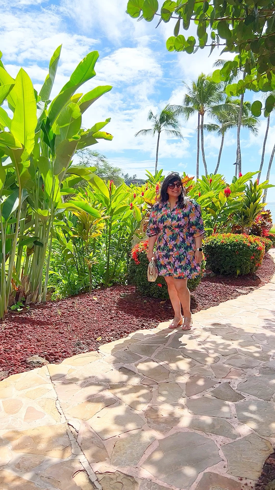 Avara Early Black Friday Sale! Buy One Get One 50% off sitewide! Lots of fall outfits, holiday outfits and vacation outfits all included in the sale!
Love this fun dress for any tropical vacation but works also be cute for fall with boots.

Avara dress size large. Schutz sandals true to size. Anthropologie gold woven clutch bag. Amazon fashion sunglasses.

#LTKWatchNow #LTKCyberWeek #LTKSaleAlert