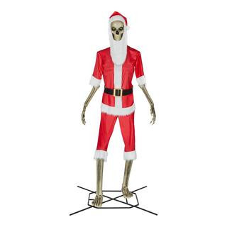 12 ft. Skelly Santa Outfit Kit | The Home Depot