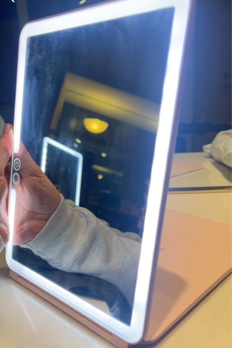 Favorite travel foldable mirror!! I keep this in my makeup bag. Has 3 different bright lights! 

#LTKMostLoved #LTKbeauty #LTKsalealert