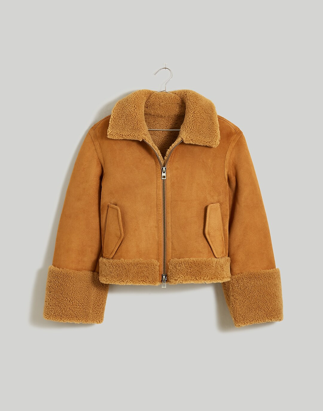 Shearling Zip-Front Jacket | Madewell
