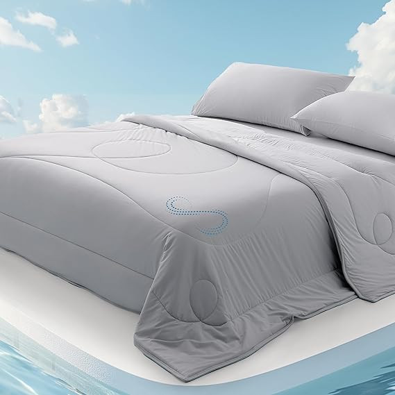 Breescape Cooling Comforter King Size - BlendTek™ Q-Max>0.46 Tech, Breathable Blanket for Hot S... | Amazon (US)