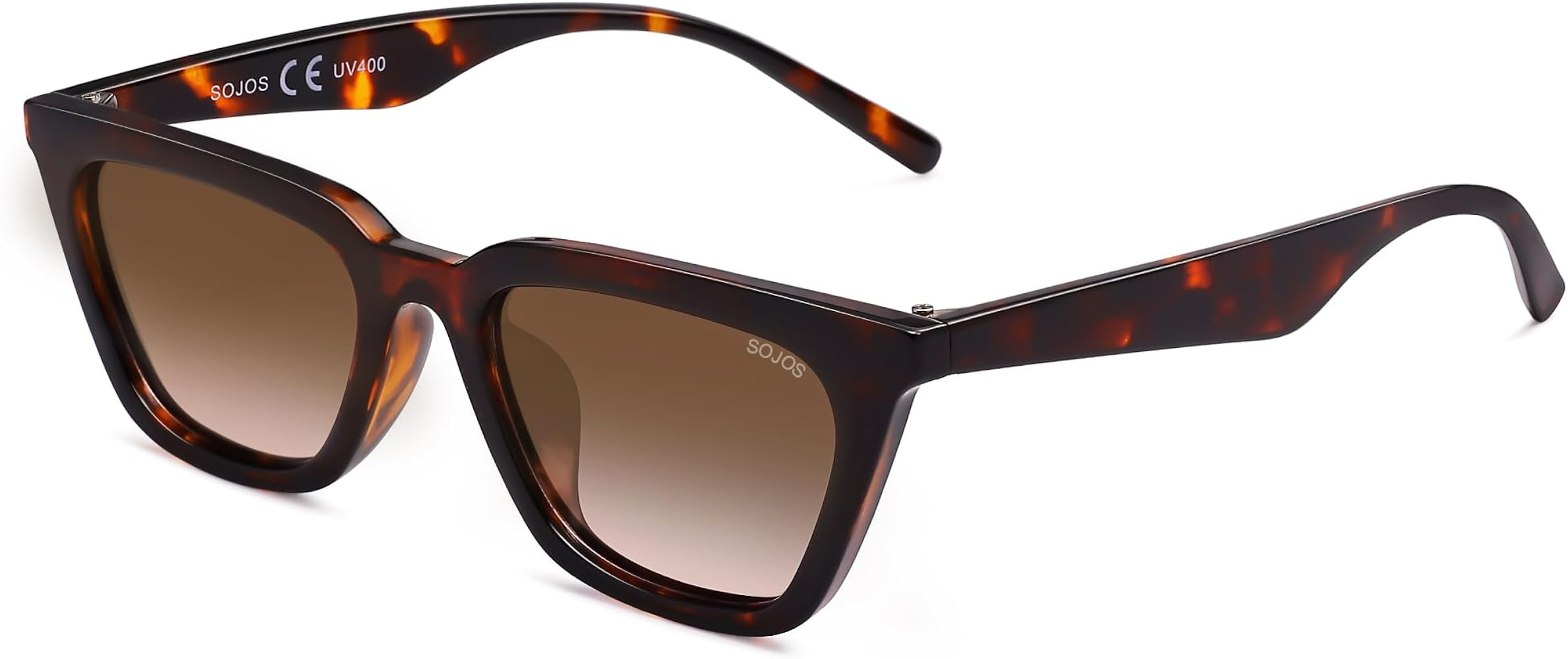 SOJOS Polarized Narrow Square Cateye Sunglasses for Women Retro Trendy Driving Glasses SJ2169 | Amazon (US)