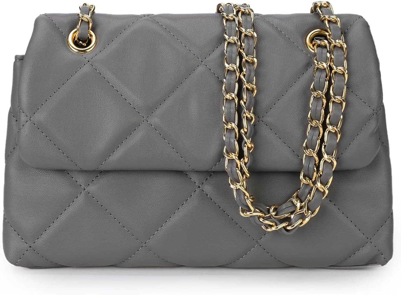 Gladdon Quilted Crossbody Purses for Women Small Ladies Shoulder Bags with Chain Trendy Clutch Pu... | Amazon (US)