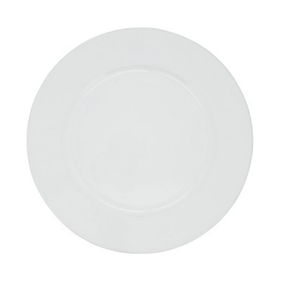 Saro Lifestyle Classic Solid Color Charger Plates, White, 13" Round | Target