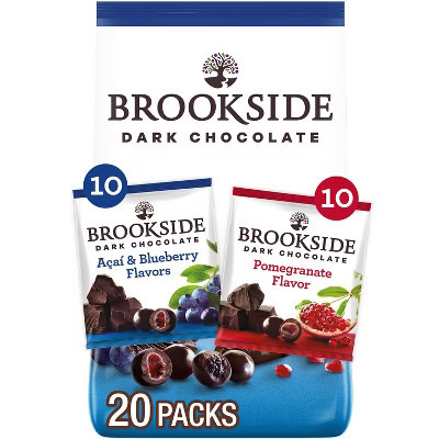 Brookside Assorted Fruit Flavored Dark Chocolate Snacking Chocolate Candy - 14oz/20ct | Target
