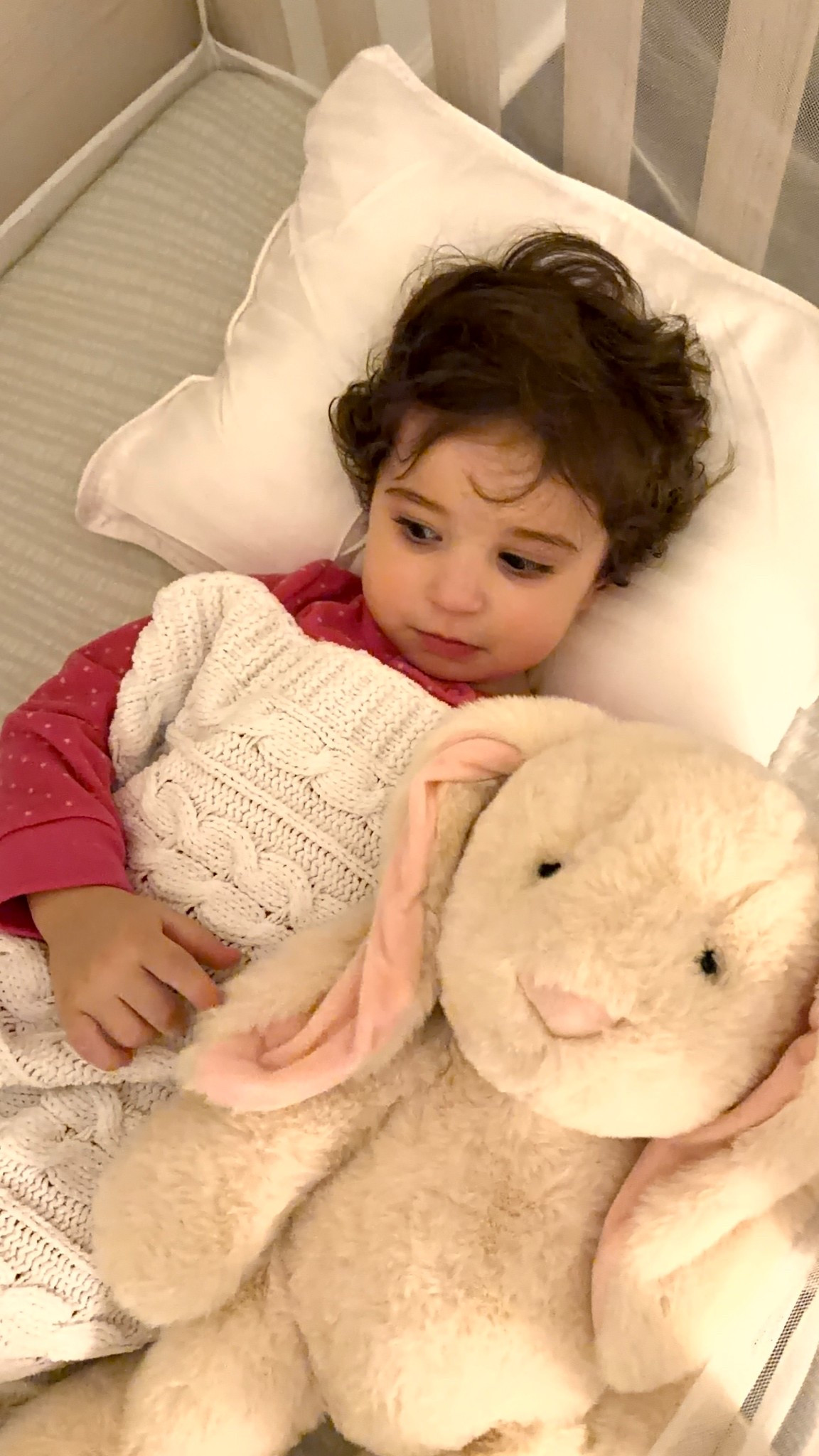 Kinsey is being such a big girl! The doctor gave us the okay to add a pillow and a thin blanket to her crib. How cute is she?! 💕

#LTKdayinmylife #LTKBaby #LTKKids