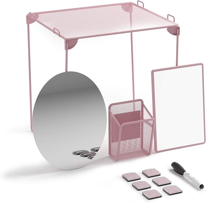 U Brands Locker Organizer and Decorating Kit, Back to School Essentials, Blush, 11-Piece, Include... | Amazon (US)