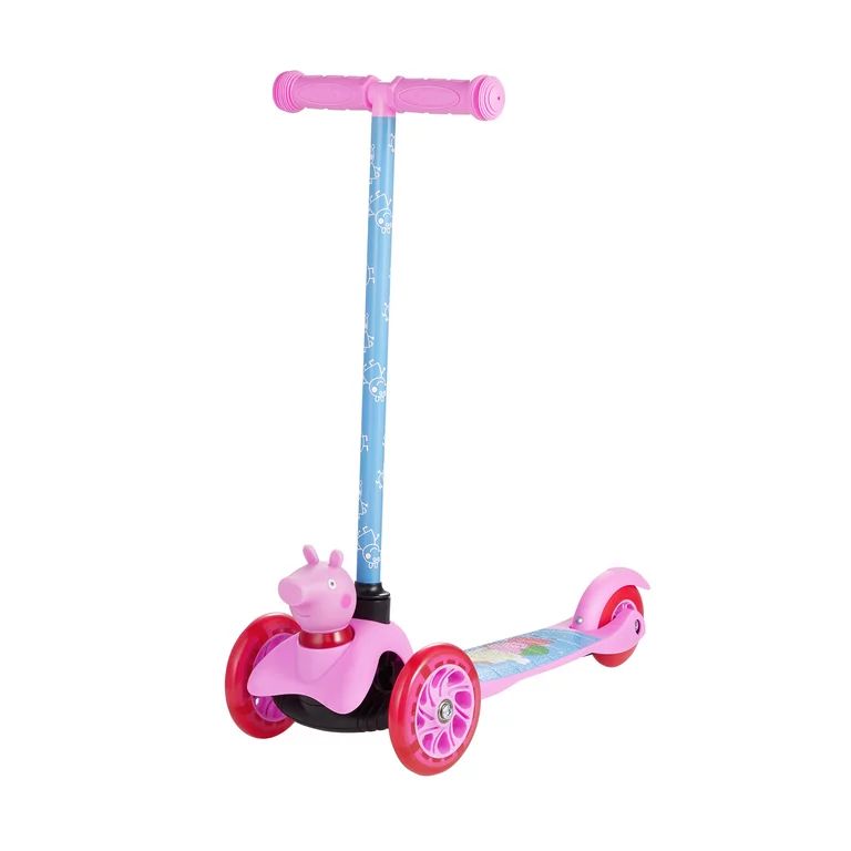 Peppa Pig 3D Toddler Scooter, 3 Wheel Scooter for Kids Ages 3+ - Walmart.com | Walmart (US)