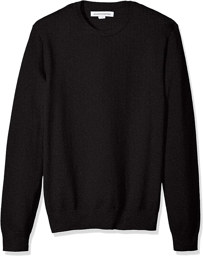 Amazon Essentials Men's Long-Sleeve Crewneck Sweater, 100% Cotton, Big & Tall Options Available | Amazon (US)