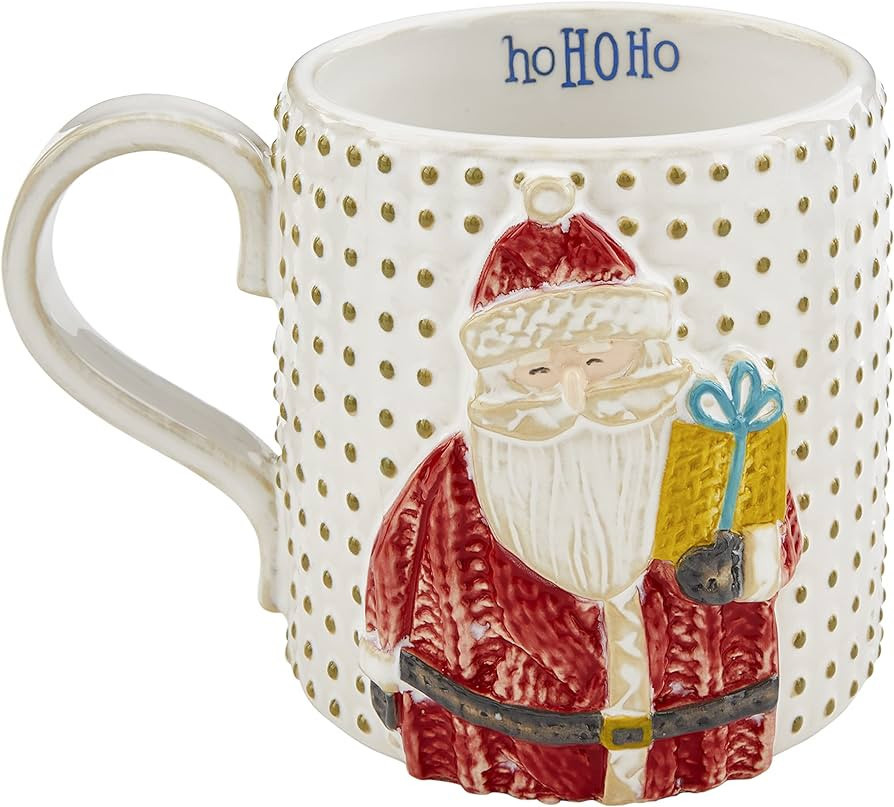 Mud Pie Christmas Mug, Santa, 16 oz | Amazon (US)