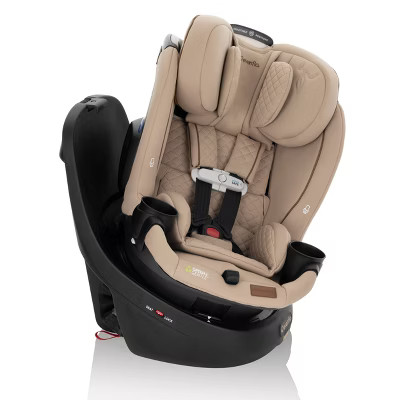 Evenflo Gold Revolve 360 Slim 2-in-1 Rotating Convertible Car Seat - Travertine | Target