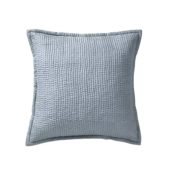 Lucy European Pillow Sham in Platinum | Bed Bath & Beyond