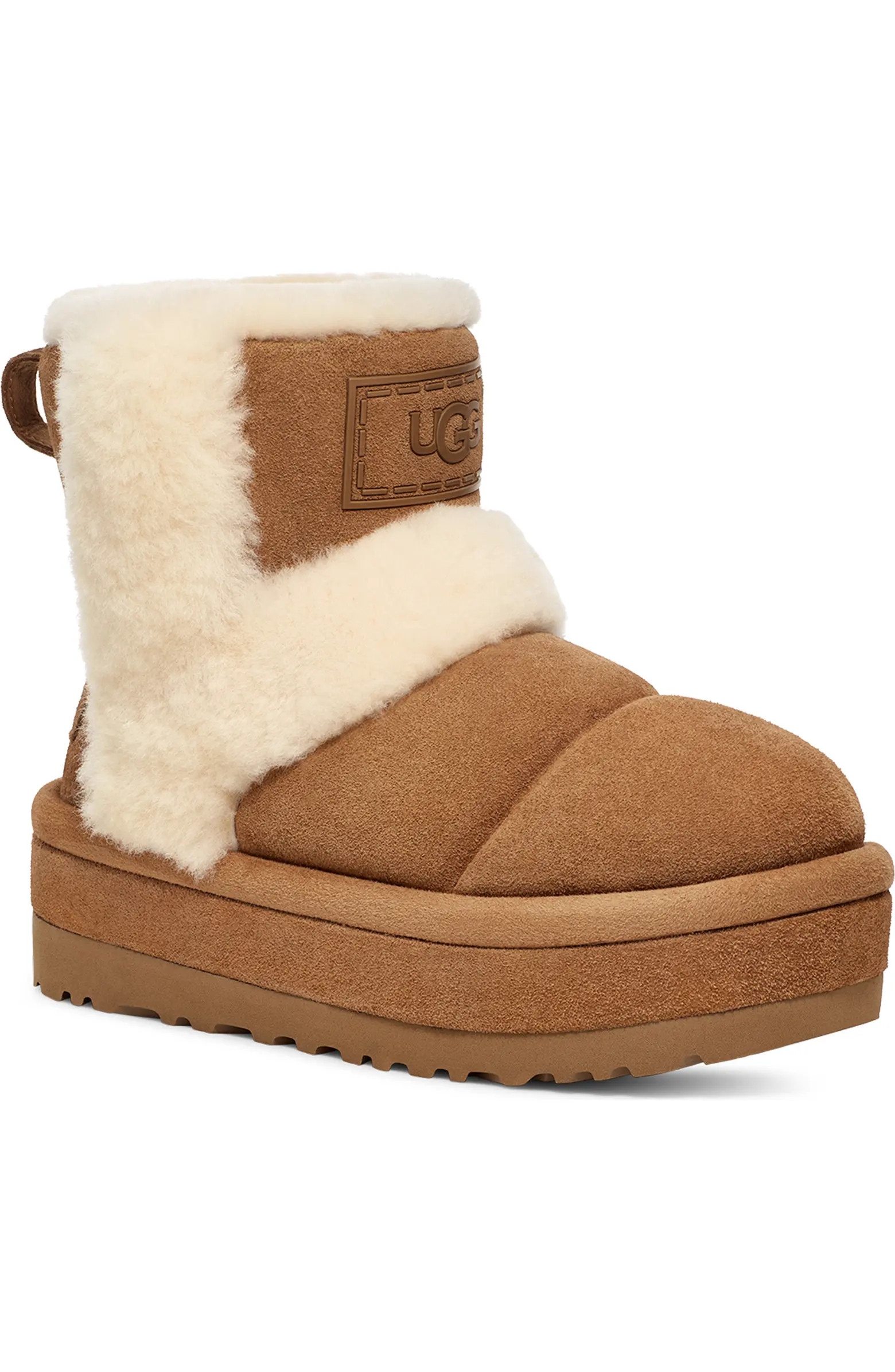 UGG® Classic Chillapeak Genuine Shearling Trimmed Boot (Women) | Nordstrom | Nordstrom