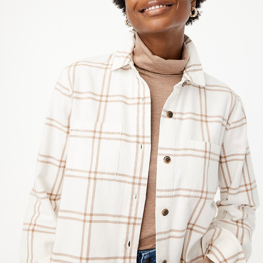 Flannel shirt-jacket | J.Crew Factory